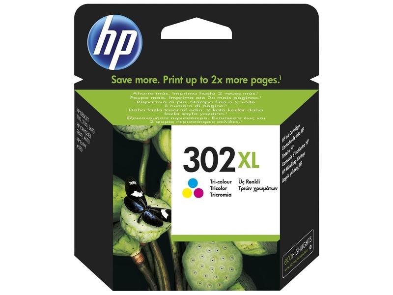 Inkoustová náplň HP  F6U67AE (č.302XL), barevná (color)