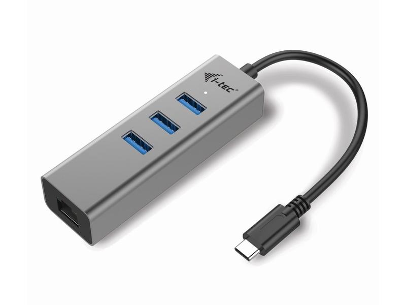 USB HUB I-TEC USB-C Metal HUB, šedý (grey)