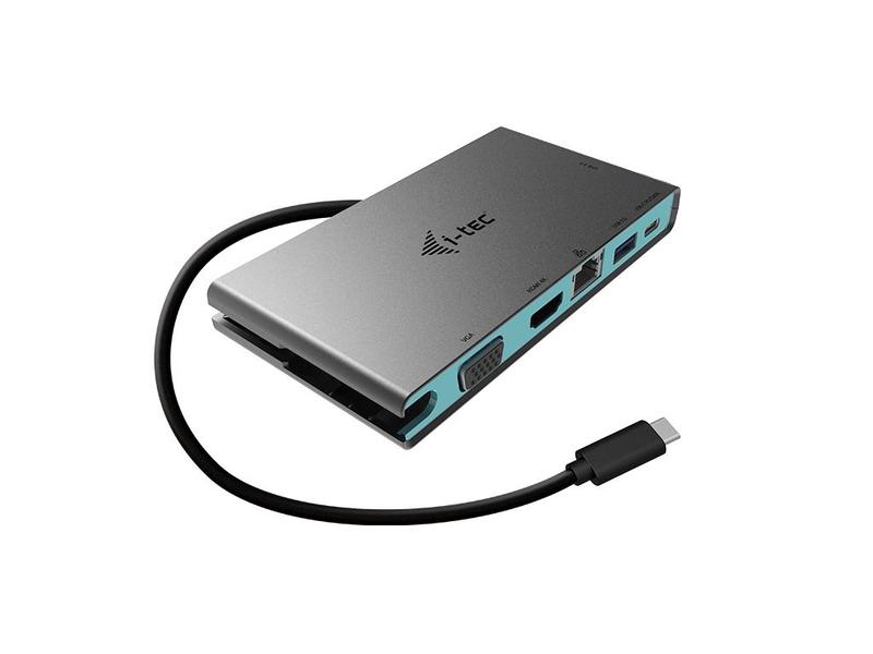Dokovací stanice - multifunkční adaptér I-TEC USB-C 4K Travel, černá (black)
