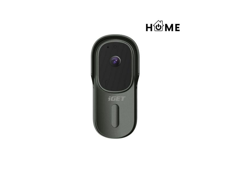 WiFi bateriový videozvonek iGET Doorbell DS1, šedý (gray)