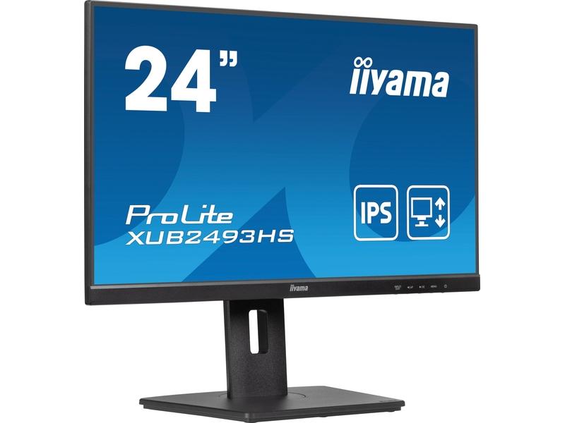 24" LED monitor iiYAMA ProLite XUB2493HS-B6, černý (black)