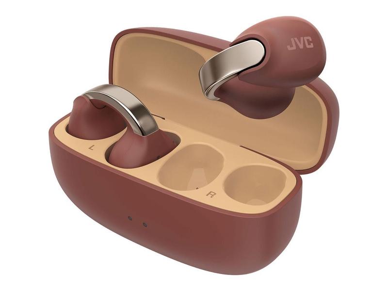 Bezdrátová sluchátka JVC HA-NP1TTU BT CLIP SPORT Brown