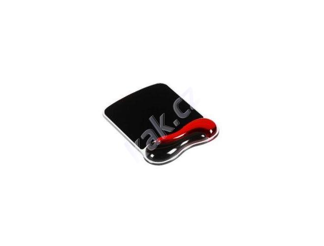Podložka pod myš KENSINGTON Duo Gel Mouse Wrist Rest Wave, červeno-černá (red-black)