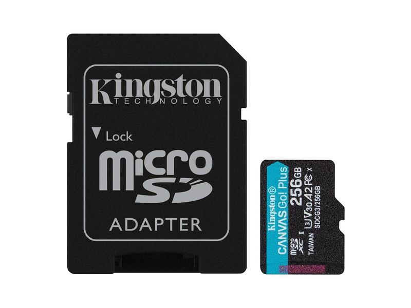 Paměťová karta KINGSTON microSDXC 256GB Canvas Go! Plus