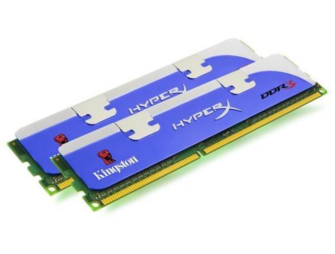 2 paměťové moduly KINGSTON  4GB (2x2GB KIT) 1333MHz DDR3 PC10664 CL9 HyperX