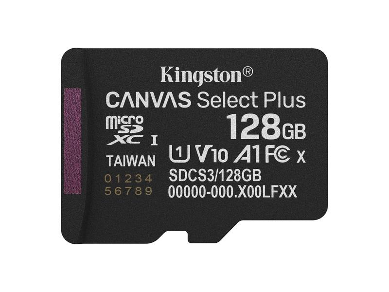 Paměťová karta KINGSTON microSDXC 128GB Canvas Select Plus