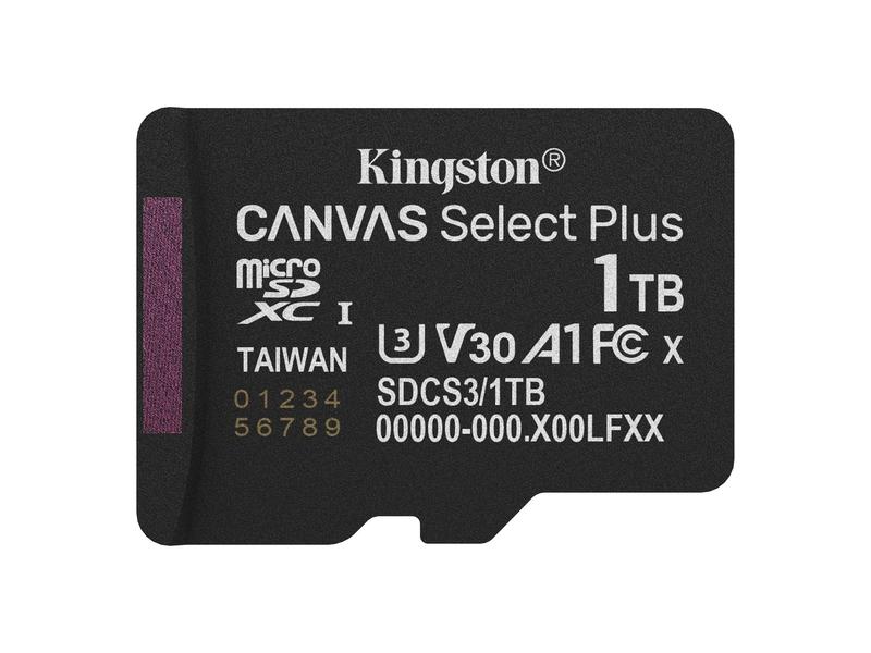 Paměťová karta KINGSTON microSDXC 1TB Canvas Select Plus