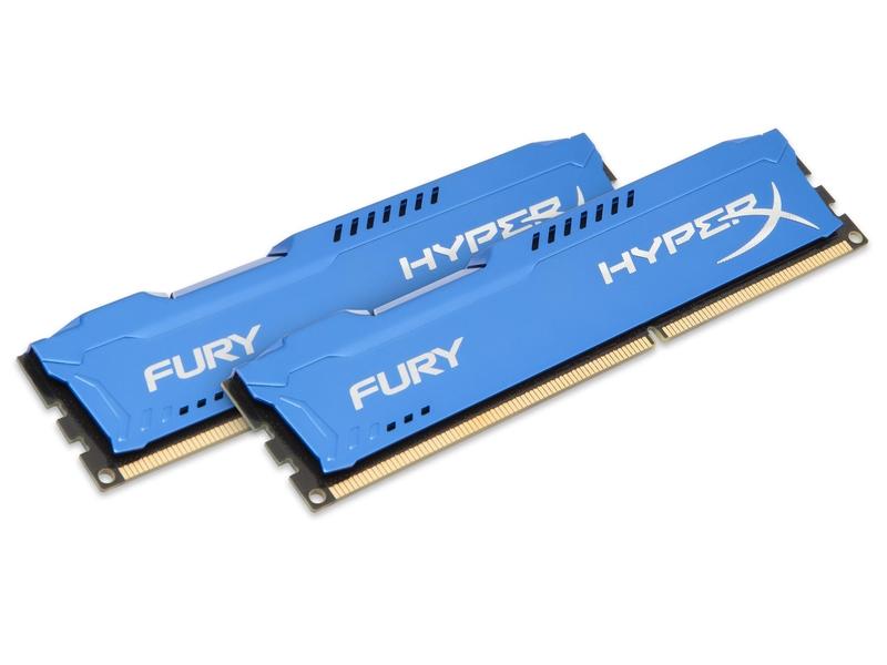 2 paměťové moduly KINGSTON DIMM 8GB (2x4GB) DDR3-1333MHz HyperX Fury, modrá (blue)