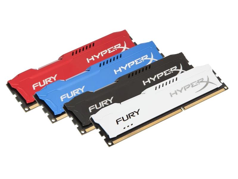Paměťový modul KINGSTON DIMM 8GB (2x4GB) DDR3-1866MHz HyperX Fury, modrá (blue)