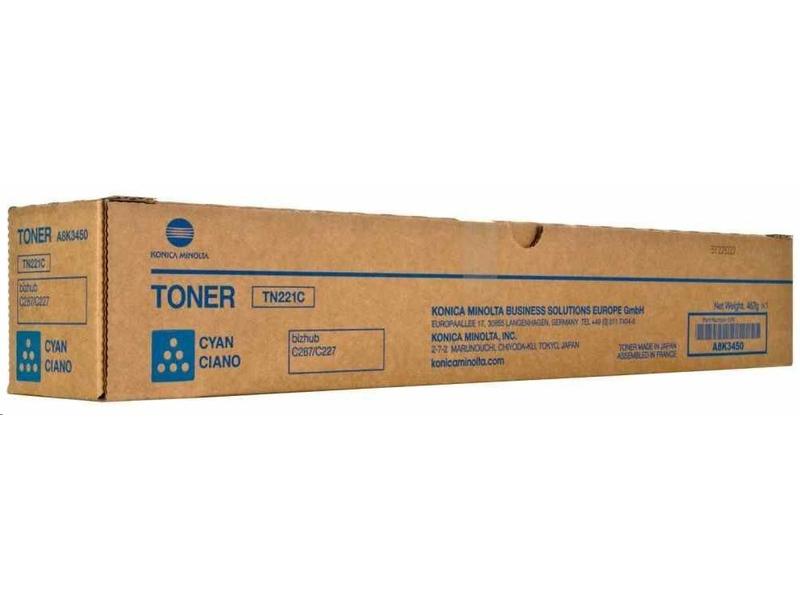 Toner KONICA MINOLTA TN-221C, modrý