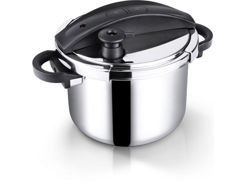 Tlakový hrnec LAMART LTDSD6 PRESSION, nerez/černá