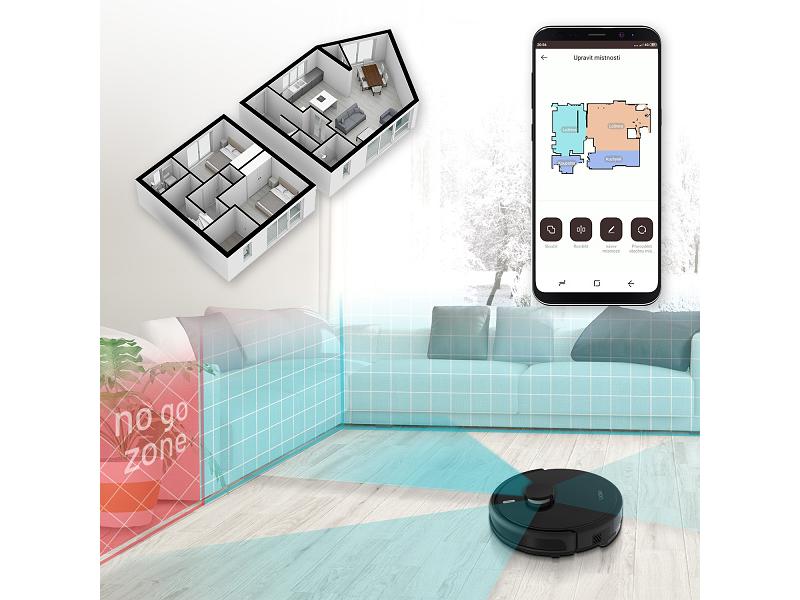 Robotický vysavač LAUBEN Robot LaserVac 52BB Pet