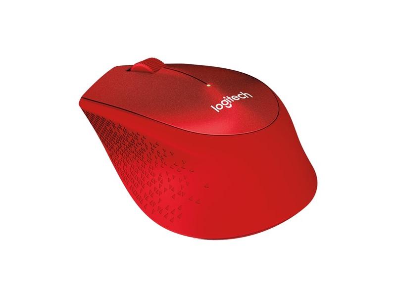 Bezdrátová myš LOGITECH Wireless M330 Silent Plus, červená (red)