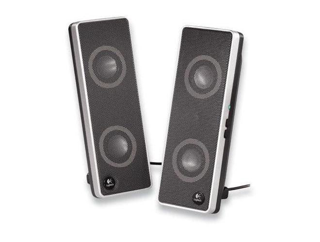Reproduktory LOGITECH  V-10, černo-stříbrné (black-silver)