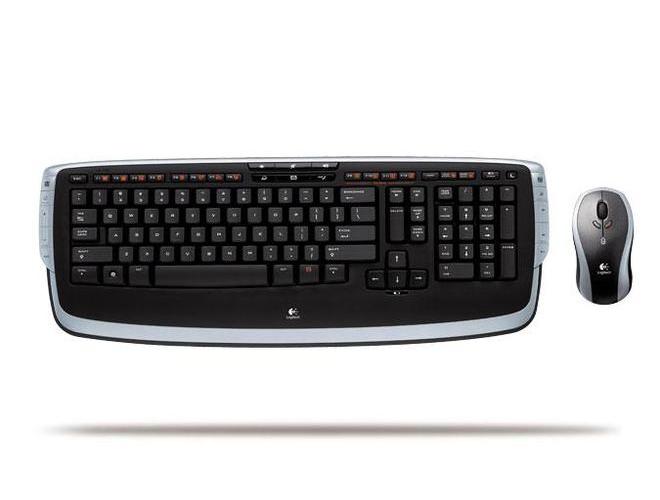 Sada bezdrátové klávesnice a myši LOGITECH  Cordless Desktop LX710, černo-stříbrná (black-silver)