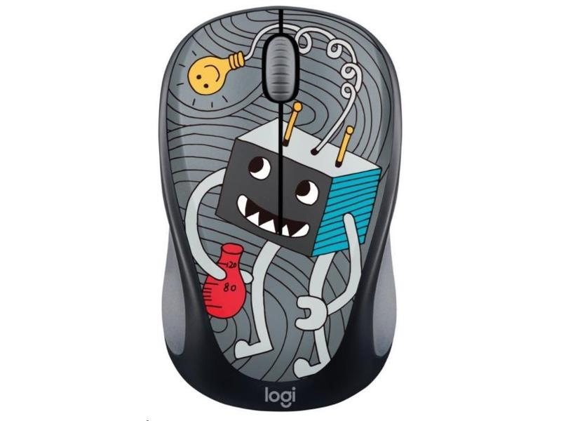 Bezdrátová myš LOGITECH Wireless Mouse M238 Doodle Collection - Lightbulb