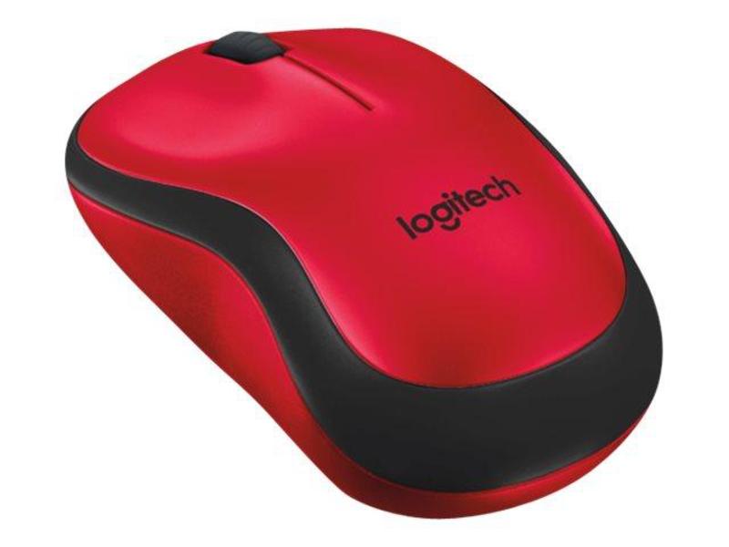 Bezdrátová myš LOGITECH Wireless M220 Silent, červená/černá (red/black)