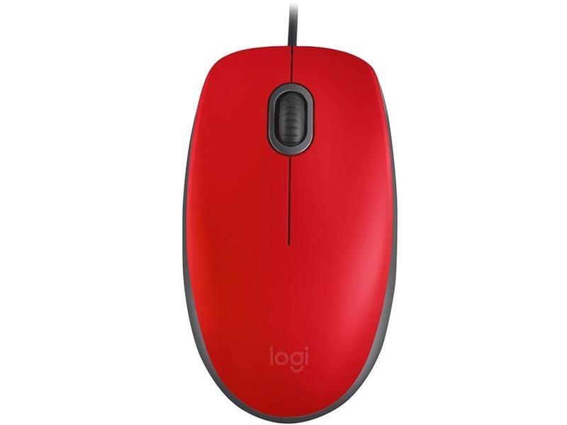 Bezdrátová myš LOGITECH M110 Silent, červená (red)