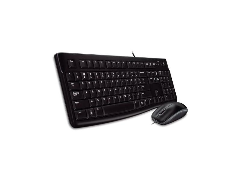 set Logitech Desktop MK120, drátový, USB, US