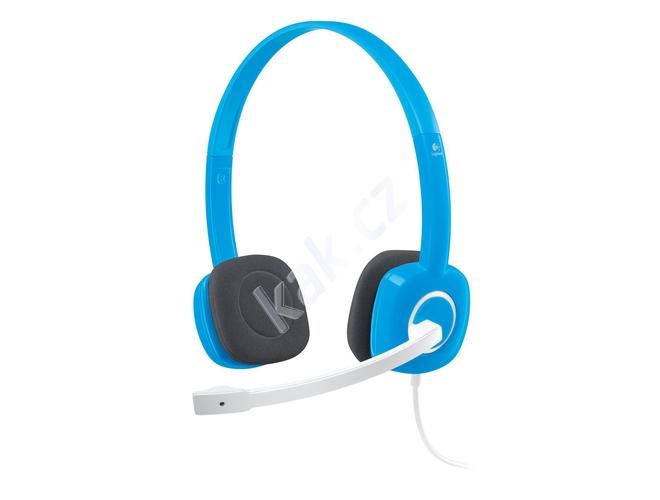 Sluchátka LOGITECH Stereo Headset H150, Blueberry