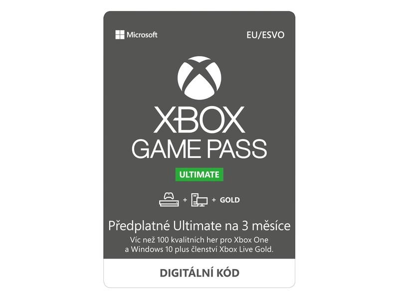 Předplatné MICROSOFT Xbox Game Pass Ultimate 3 měsíce (EuroZone)
