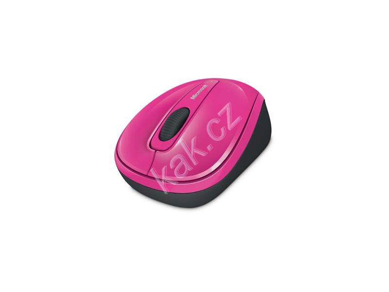 Bezdrátová myš MICROSOFT Wireless Mobile Mouse 3500, růžová