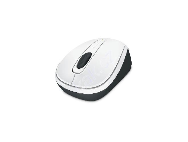 Bezdrátová myš MICROSOFT Wireless Mobile Mouse 3500, White Gloss