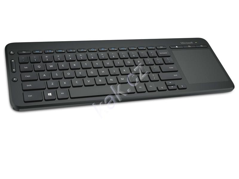 Bezdrátová klávesnice MICROSOFT All-in-One Media Keyboard, černá (black)