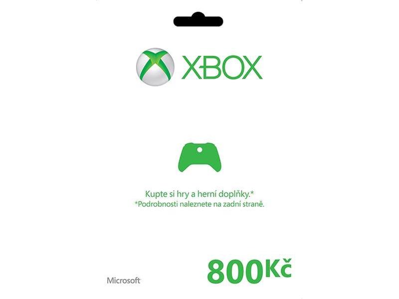  MICROSOFT  Xbox Live Dárková karta 800Kč