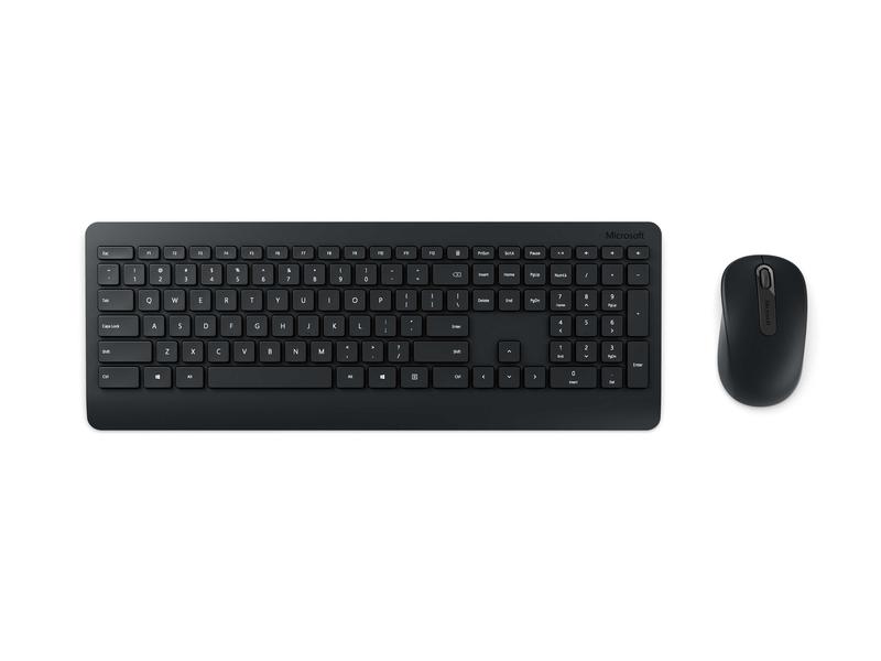 Sada bezdrátové klávesnice a myši MICROSOFT Wireless Desktop 900 with AES, černá (black)