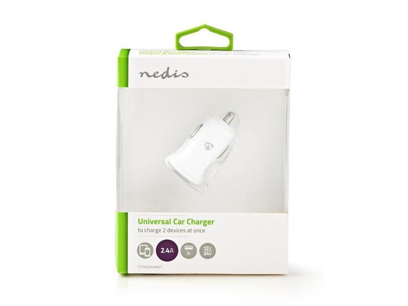 Nabíjecí autoadaptér NEDIS CCHAU240AWT