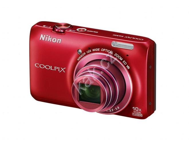 Digitální fotoaparát NIKON  Coolpix S6300, červená (red)