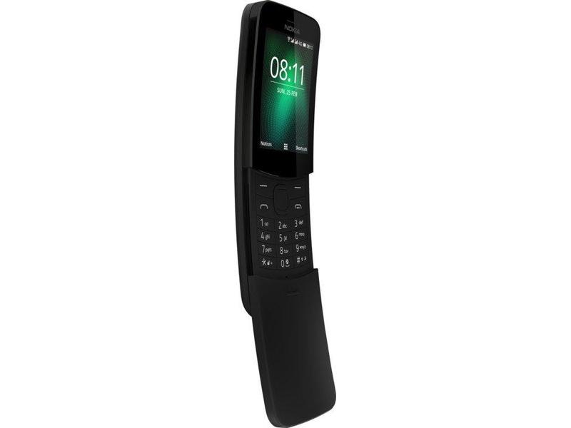 Tlačítkový mobilní telefon NOKIA 8110 4G Dual SIM, černý (black)