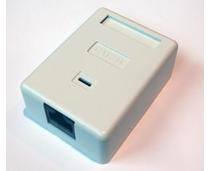 Obrázek k produktu: OEM datová zásuvka 1xRJ45, cat 5e, bílá (white)