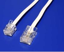 Obrázek k produktu: OEM Telefonní kabel 3m, bílý (white)