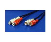 Obrázek k produktu: OEM  Kabel prodlužovací 2x cinch(M) - 2x cinch(F)