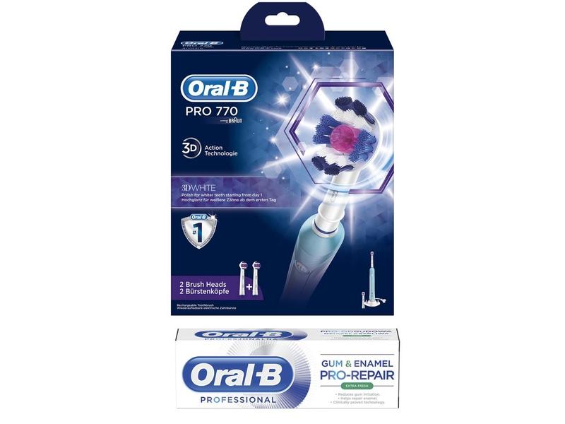 El. zubní kartáček Oral-B PRO 770 CROSS ACTION + ZUB. PASTA