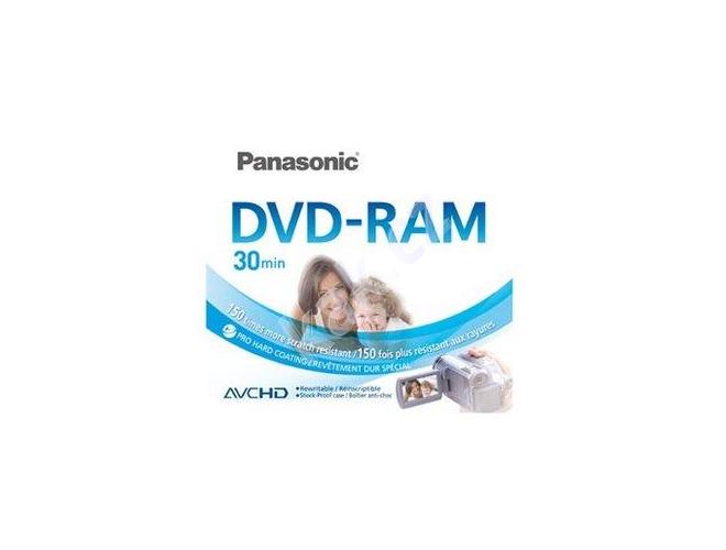 DVD-RAM médium PANASONIC  DVD-RAM 1,4GB 8cm 30min