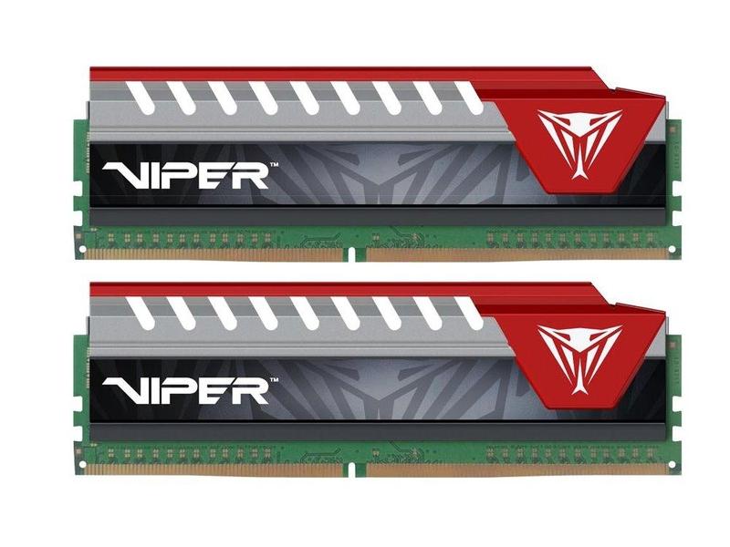 2 paměťové moduly PATRIOT 16GB (2x8GB) 2400MHz DDR4 Viper Elite Red
