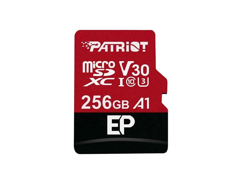 Paměťová karta PATRIOT microSDXC 256GB Patriot V30 A1 + adapter