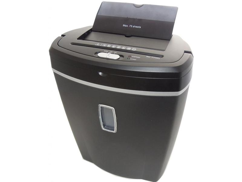 Skartovací stroj s automatickým podavačem PEACH  Auto Cross Cut Shredder PS500-50, černá (black)