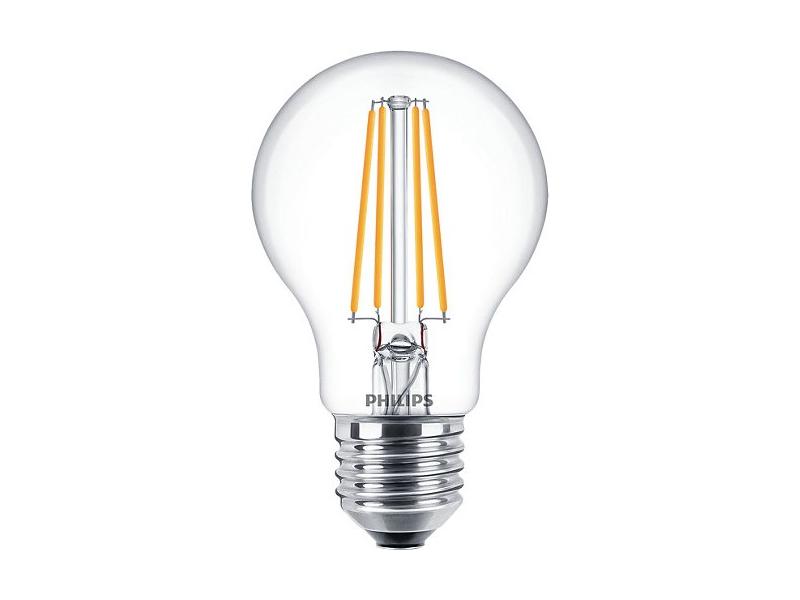 LED žárovka PHILIPS klasik, 7W, E27, teplá bílá, 3ks