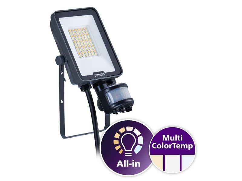  PHILIPS LED reflektor + pohyb.čidlo infra 20W plochý
