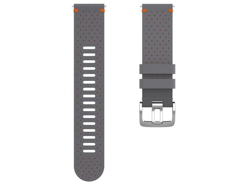 Řemínek POLAR 22mm perforovaná kůže, vel. M/L, šedý (gray)