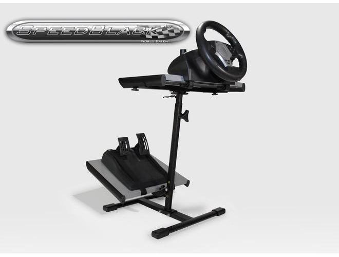 Držák volantu a pedálů PORTE  SpeedBlack, kovový