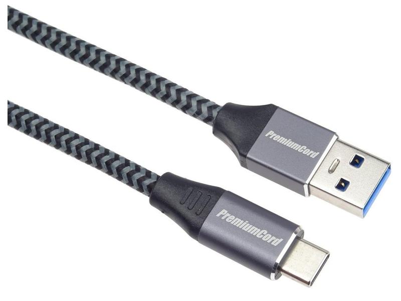 Kabel PREMIUMCORD USB-C - USB 3.0 A (USB 3.1 generation 1, 3A, 5Gbit/s)