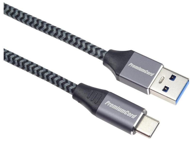 Kabel PREMIUMCORD USB-C - USB 3.0 A (USB 3.1 generation 1, 3A, 5Gbit/s) 3m oplet