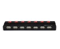 Obrázek k produktu: PREMIUMCORD sedmiportový USB HUB s externím napájením