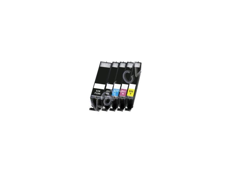 Inkoustová náplň KAK kompatibilní cartridge s Canon CLI-551BK XL, černý (black), 12ml