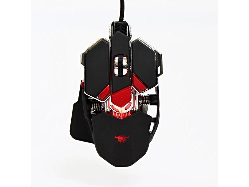 Herní optická myš RED FIGHTER  M1, černo-červená